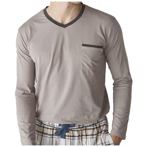 Pigiama Da Uomo In Cotone A Maniche Lunghe Jjb18 - Foto 3