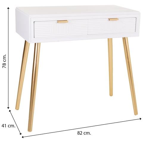 Mobile Da Ingresso In Legno Bianco 82x41x78h - Foto 7
