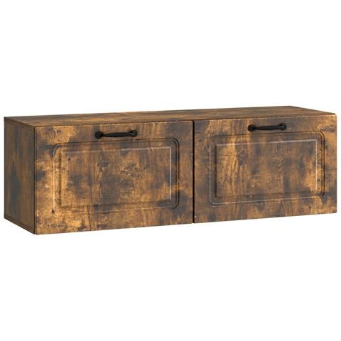 Mobile Porta TV da Muro Rovere Fumo 98 x 31 x 30 cm - Foto 1