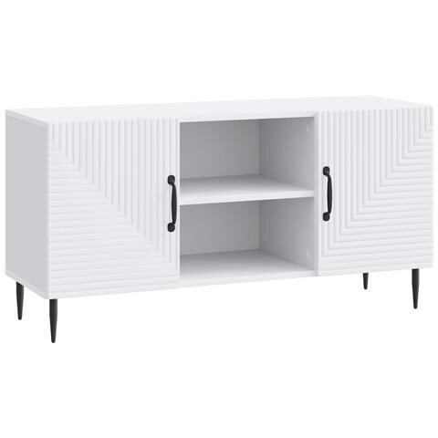 Mobile TV Bianco 102 x 34,5 x 50 cm Legno ingegnerizzato - Foto 1