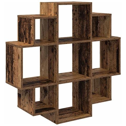 Scaffale da parete Legno antico 90 x 25 x 90 cm - Foto 1