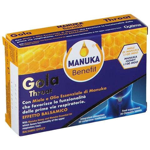 Manuka Benefit Gola Throat 20 Compresse Masticabili - Foto 5