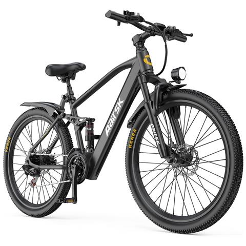 Bicicletta Elettrica da 26 Pollici, Motore da 250W, Batteria 36V 13Ah e Cambio a 21 Marce Nero - Foto 1