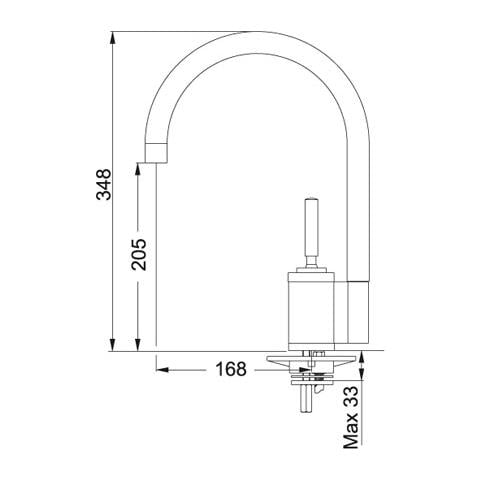Miscelatore Monocomando Joy Alto 0737523 Finitura Inox Cromato - Foto 2
