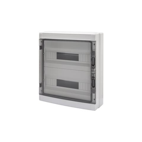 Quadro Di Distribuzione Con Pannelli Finestrati E Telaio Estraibile Predisposto Per Alloggiamento Morsettiere (18x2) 36m Ip65 - Foto 2