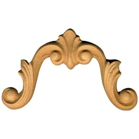 Fregio per Mobili in Pasta di Legno finitura Grezza 97x60 mm art. 03.4045 - 2pz - Foto 2