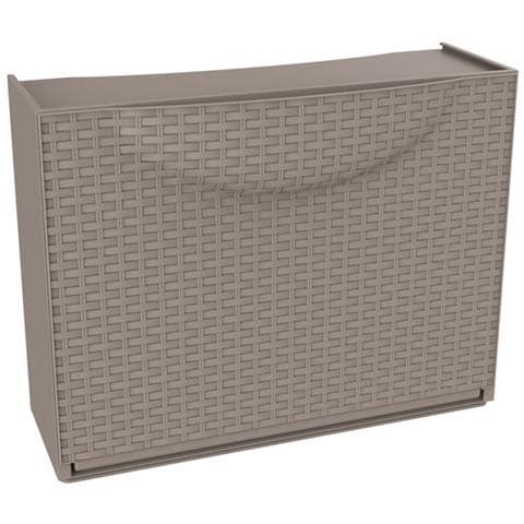 Contenitore Home Storage Harmony box h tortora rattan scarpiera L51 x P19 x H39 - Foto 2