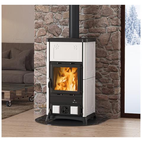 Stufe a Legna Fedora Potenza Termica Nominale 8,3 kW Colore Bianco - Foto 2