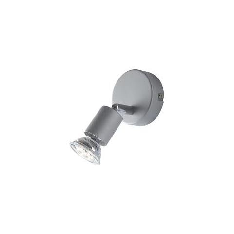 SPOT-COOPER-1 - Faretto Spot Base Tonda Metallo Siver Led 3 watt GU10 Luce Naturale - Foto 1