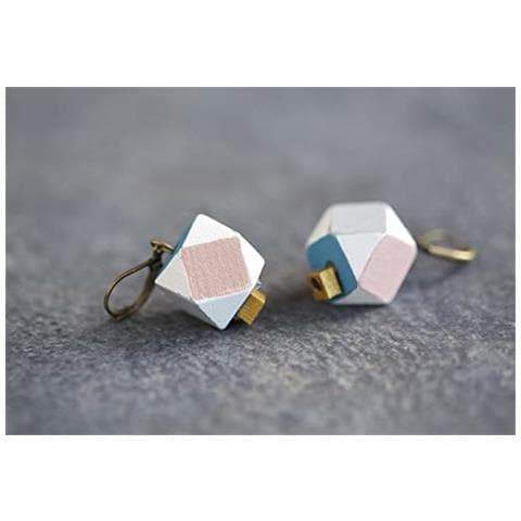 14 Perline Di Legno Poligonale 14 X 12 Mm - Foto 2