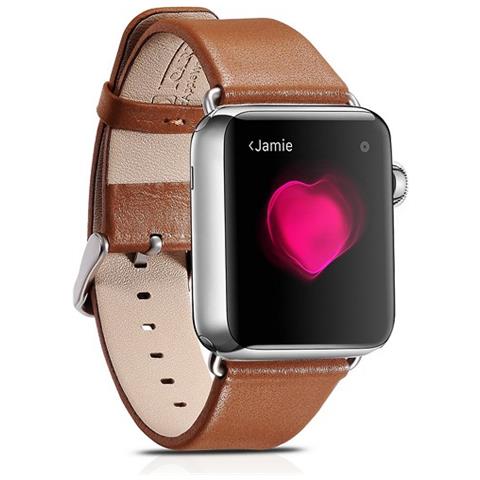 Apple Osservare 42 Millimetri Cinturino In Vera Pelle Di Lusso Brown - Foto 1