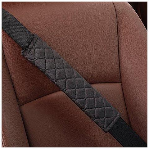 Cintura Di Sicurezza Comfort Harness Pads - Cintura Di Sicurezza Dellauto Comfort Pad X 2 Gancio E Anello Strap - Federe Viaggi Cintura Di Sicurezza (nero)  - Foto 4