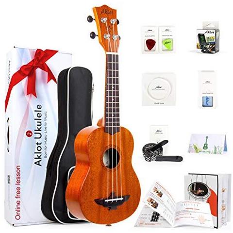 Soprano Ukulele 21 Pollici Massello Di Mogano Ukulele Per Professonal Principianti Kit Con Gig Bag Sintonizzatore Strap String Libretto Istruzioni - Foto 1