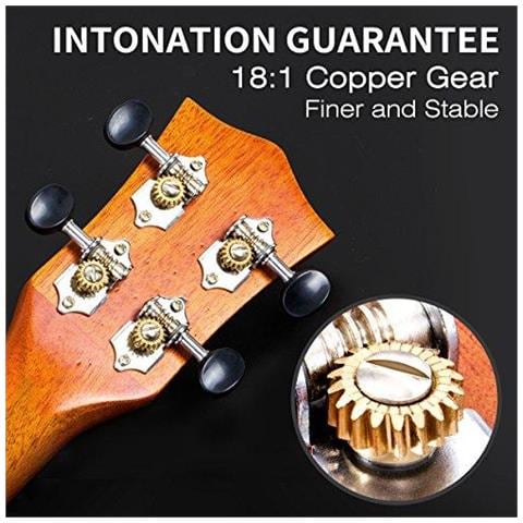 Soprano Ukulele 21 Pollici Massello Di Mogano Ukulele Per Professonal Principianti Kit Con Gig Bag Sintonizzatore Strap String Libretto Istruzioni - Foto 2