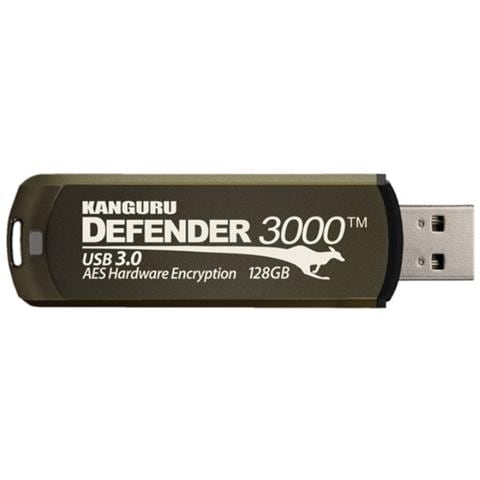 Defender 3000, 64GB, USB 3.0 (3.1 Gen 1) , Type-A, 0 - 70 °C, -25 - 85 °C, Cuffia, Marrone - Foto 1