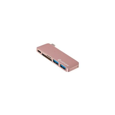 ES84121-ROSE, USB 3.0 (3.1 Gen 1) Type-A, USB 3.1 (3.1 Gen 2) Type-C, MicroSD (TransFlash) , SD, Rosa - Foto 2
