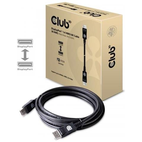 DisplayPort 1.4 HBR3 8K 28AWG Cable M /M 3m / 9.84ft - Foto 1