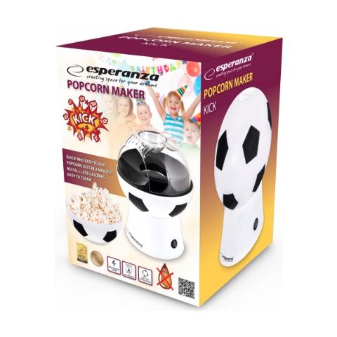 EKP007 macchina per popcorn Nero, Bianco 0,27 L 3 min 1200 W - Foto 4
