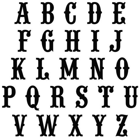 Die Vintage Alphabet Die 2.9cm - Foto 1