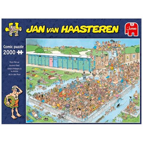 Jan Van Haasteren Pool Pile-up 2000 Pcs Puzzle 2000 Pz Fumetti - Foto 3