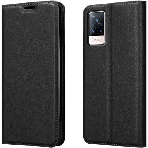 Custodia Compatibile Con Vivo V21 4g / 5g In Nero Di Notte - Coperchio Protettiva Con Chiusura Magnetica, Funzione Stand E Tasca Per Le Carte - Foto 8