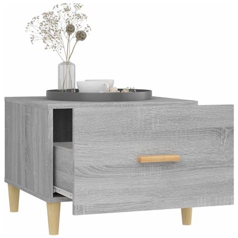 Tavolini Salotto 2pz Grigio Sonoma 50x50x40cm Legno Multistrato - Foto 9