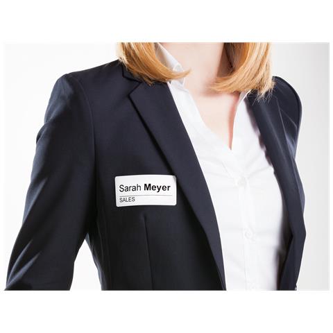 AS0722560 etichetta autoadesiva Rettangolo con angoli arrotondati Rimovibile Bianco 200 pz - Foto 3