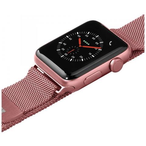 Cinturino Per Apple Watch Con Passante In Acciaio 38/40/41 Mm - Oro Rosa - Foto 2