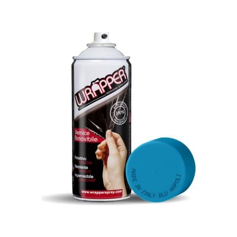 Wrapper, Pellicola Spray Rimovibile, 400 Ml - Blu Napoli - Ral C31 - Foto 1