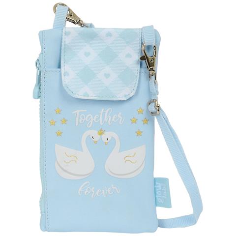 Portamonete Cisnes Borsa Per Cellulare Azzurro - Foto 1