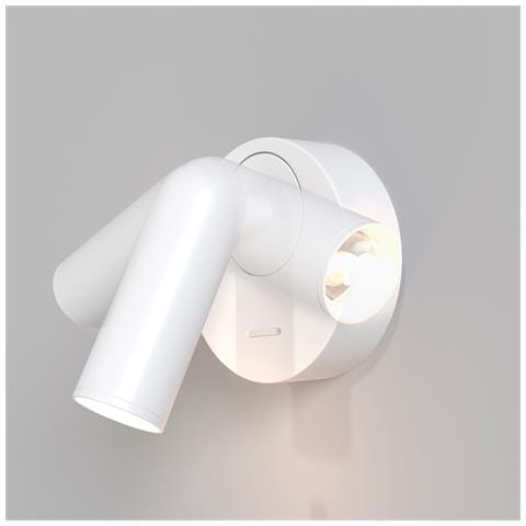 Applique Da Parete Moderno Mirax Metallo Bianco Luce Led Integrato 3w - Foto 2