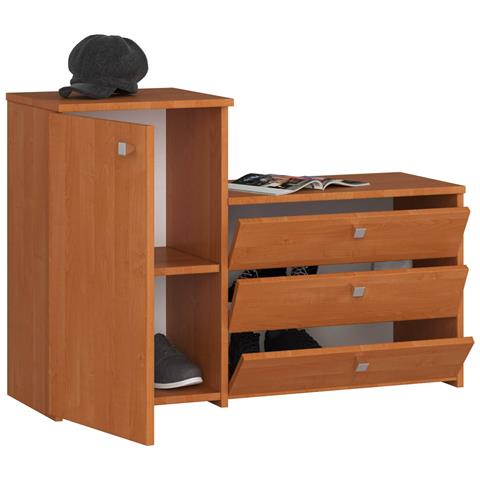 Scarpiera multiuso, 98,4x33x68 cm, Colore Ontano - Foto 2