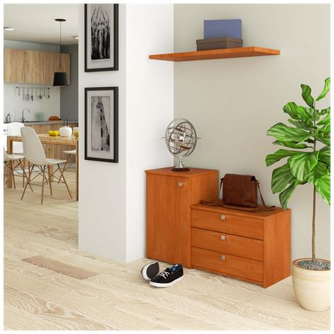 Scarpiera multiuso, 98,4x33x68 cm, Colore Ontano - Foto 4