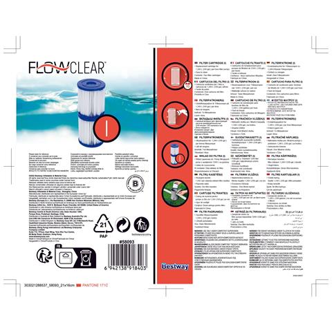 Cartuccia Per Pompe Filtro Depuratore Mod I 2 Pezzi 58093 - Foto 2