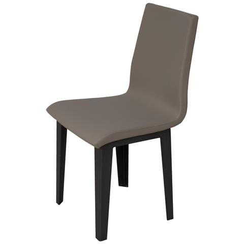 Sedia Armida Gambe Antracite Cuscino Tortora 52 (gambe Coniche) - Foto 1