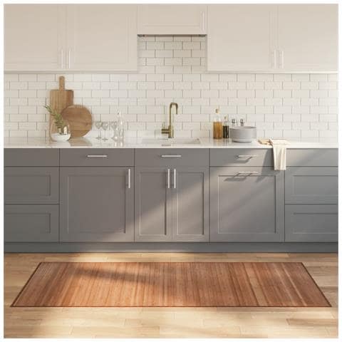 Tappeto Rettangolare Natura 80x200 Cm In Bambù - Foto 1