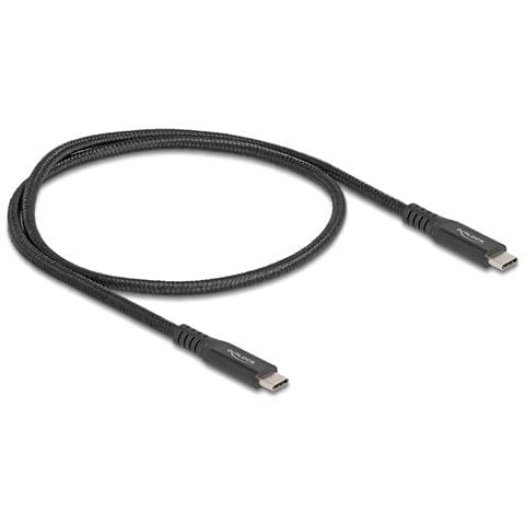 Cavo USB 20 Gbps USB Type-C maschio per maschio PD 3.0 100 W E-Marker 0,5 m metallo nero - Foto 1