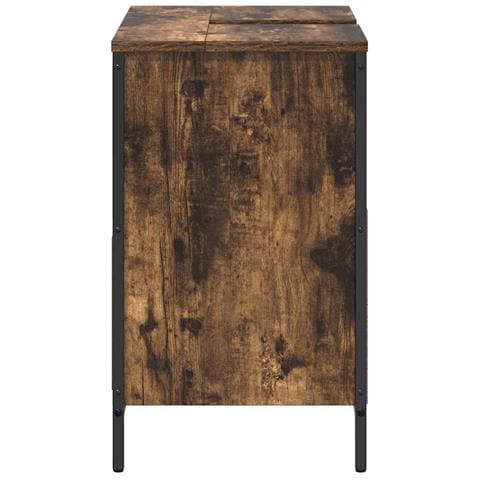 Mobile Lavabo da Bagno con Cassetti Rovere Fumo 60x34,5x60 cm - Foto 9