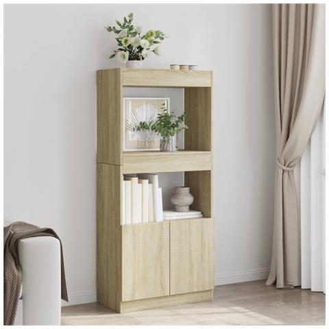 Credenza Rovere Sonoma 63x33x140 In Truciolato - Foto 3