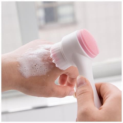 Spazzola Facciale In Silicone Multifunzione A Doppio Lato Per Massaggio E Pulizia Profonda. - Foto 2