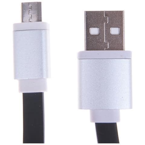Cavo Micro Usb To Usb Nero /argento 100x1 Cm. Color Argento - Foto 2