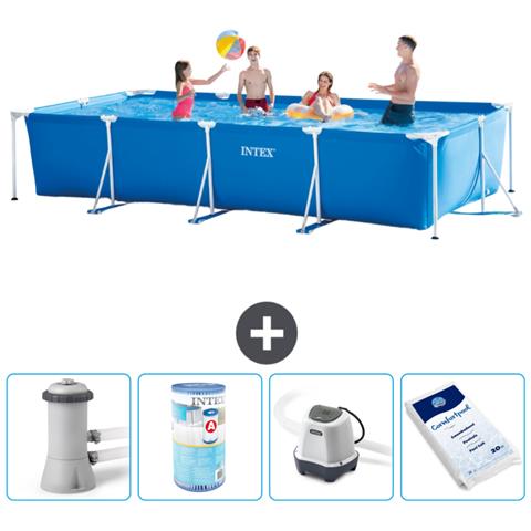 Piscina Fuori Terra - Rettangolo - 450x220x84 Cm - Blu - Include Accessori Coordinati A273 - Foto 1