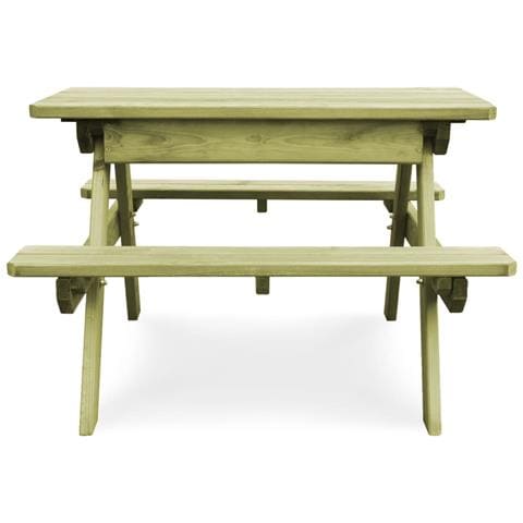 Lusso Casadino -  Tavolo Da Picnic Per Bambini Con Panche 90x90x58 Cm In Pino - Foto 1