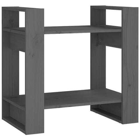Lusso Casadino - Libreria/divisorio Grigio 60x35x57 Cm In Legno Massello Di Pino - Foto 1