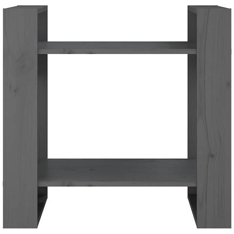 Lusso Casadino - Libreria/divisorio Grigio 60x35x57 Cm In Legno Massello Di Pino - Foto 2