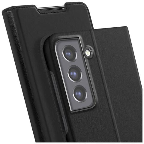 Custodia Per Samsung Galaxy S21 Fe Supporto Video E Portacarte, Nero - Foto 10