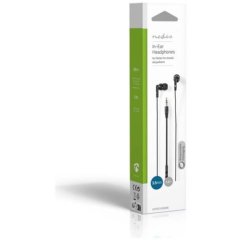 Cuffie Cablate Da 3,5 Mm Con Controllo Del Volume, Nero - Foto 4