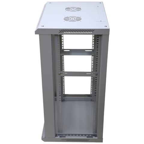 Extralink Armadio per montaggio su rack 18U 600x600 Grigio montaggio a parete, Da parete, 18U, 150 kg, Lucchetti, Griglie, Grigio - Foto 5