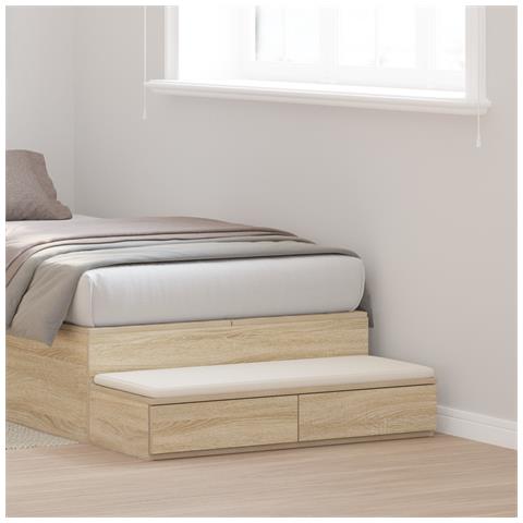 Cassetti per Letto in Rovere Sonoma 90x36,5x16,5 cm in Legno Ingegnerizzato - Foto 2