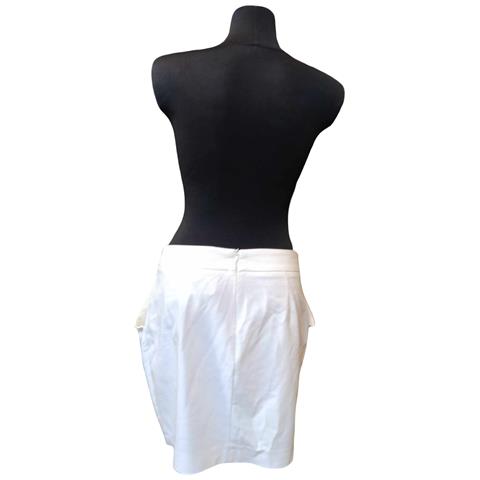 Zara Gonna Midi Comoda Con Tasche Elegante Alla Moda Bianca L - Foto 7